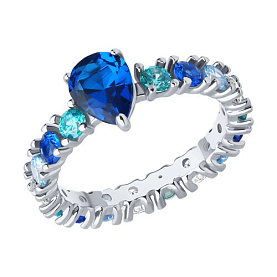 Кольцо SOKOLOV - Серебро 925, Фианит (арт. 94014404)