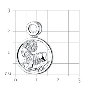 Подвеска Talant - Серебро 925, Фианит (арт. 55-72-0001-27882)