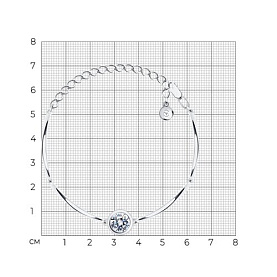 Браслет SOKOLOV - Серебро 925, Фианит (арт. 94050213)