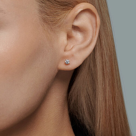 Серьги SOKOLOV - Серебро 925, Фианит (арт. 94025895)