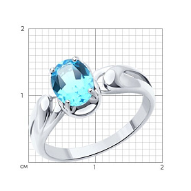 Кольцо Diamant - Серебро 925, Топаз (арт. 94-310-02682-1)