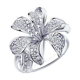 Кольцо SOKOLOV - Серебро 925, Фианит (арт. 94010675)