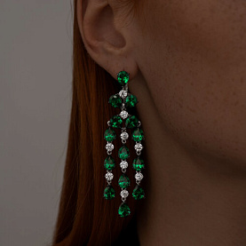 Серьги SOKOLOV - Серебро 925, Фианит (арт. 94025839)