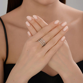 Кольцо SOKOLOV - Серебро 925, Фианит (арт. 94014410)