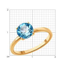 Кольцо SOKOLOV - Золото 585, Топаз (арт. 716406)