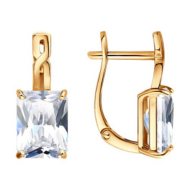 Серьги SOKOLOV - Золото 585, Бриллианит (арт. 0201042)