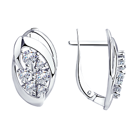 Серьги Diamant - Серебро 925, Фианит (арт. 94-120-00559-1)