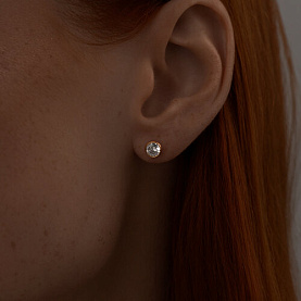 Серьги SOKOLOV - Серебро 925, Фианит (арт. 93020615)