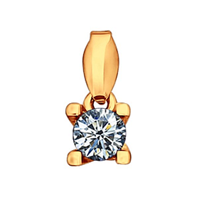 Подвеска SOKOLOV - Серебро 925, Фианит (арт. 93030227)