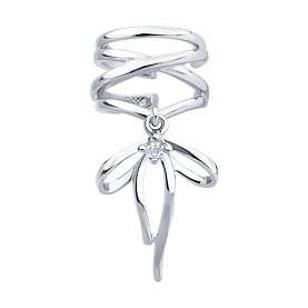 Серьга SOKOLOV - Серебро 925, Фианит (арт. 94170410)