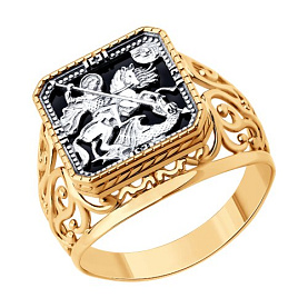 Кольцо SOKOLOV - Золото 585, Агат (арт. 717250)