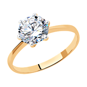 Кольцо SOKOLOV - Серебро 925, Swarovski (арт. 89010075)