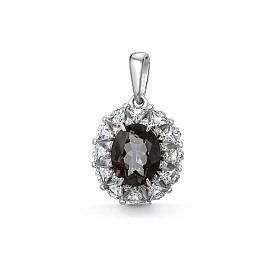 Подвеска Дар - Серебро 925, Горный хрусталь, Фианит (арт. П-5231рс4158200)