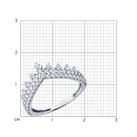 Кольцо SOKOLOV - Серебро 925, Фианит (арт. 94014265)