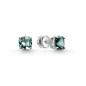 Серьги Дар - Серебро 925, Празиолит (арт. С-5066рс412)