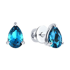 Серьги Diamant - Серебро 925, Кристалл (арт. 94-122-00211-2)