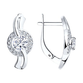 Серьги Diamant - Серебро 925, Фианит (арт. 94-120-00023-1)