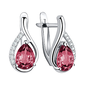 Серьги Talant - Серебро 925, Кристалл, Фианит (арт. 10-72-000Э-11804)