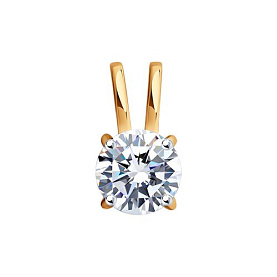 Подвеска SOKOLOV - Золото 585, Фианит (арт. 036269)