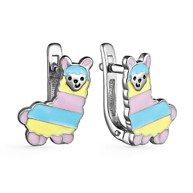 Серьги Мириада - Серебро 925, Эмаль (арт. 901022334)