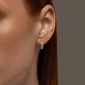 Серьги SOKOLOV - Серебро 925, Фианит (арт. 94026691)