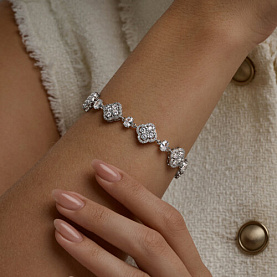 Браслет SOKOLOV - Серебро 925, Фианит (арт. 94051607)