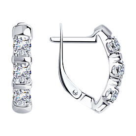 Серьги Diamant - Серебро 925, Фианит (арт. 94-120-01304-1)