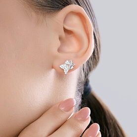 Серьги SOKOLOV - Серебро 925, Фианит (арт. 94027313)