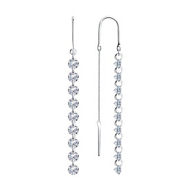 Серьги SOKOLOV - Серебро 925, Фианит (арт. 94023999)