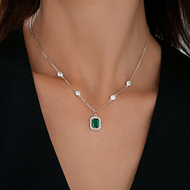 Колье SOKOLOV - Серебро 925, Фианит (арт. 94071216)