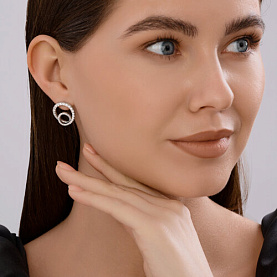 Серьги SOKOLOV - Серебро 925, Фианит (арт. 94026885)