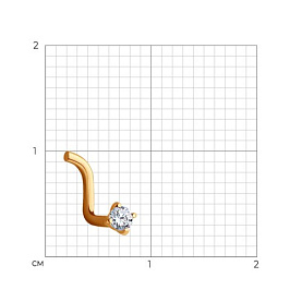 Пирсинг SOKOLOV - Золото 375, Фианит (арт. 060202-4)