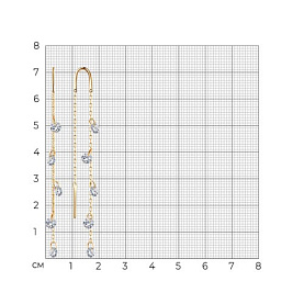 Серьги SOKOLOV - Золото 375, Фианит (арт. 028715-4)