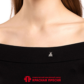 Брошь Красная пресня - Серебро 925 (арт. 13017324)