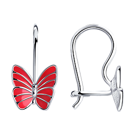 Серьги SOKOLOV - Серебро 925, Эмаль (арт. 94021640)