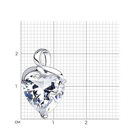 Подвеска SOKOLOV - Серебро 925, Фианит (арт. 94030161)