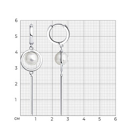 Серьги SOKOLOV - Серебро 925, Жемчуг имитация (арт. 94026160)