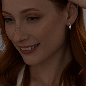 Серьги SOKOLOV - Серебро 925, Фианит (арт. 94025696)