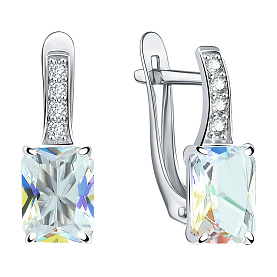 Серьги Talant - Серебро 925, Синтетический кварц , Фианит (арт. 10-72-000Х-25935)