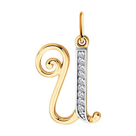 Подвеска Diamant - Золото 585, Фианит (арт. 51-130-02893-1)