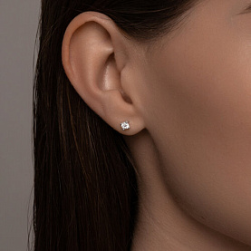 Серьги SOKOLOV - Серебро 925, Фианит (арт. 94025989)
