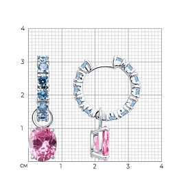 Серьги SOKOLOV - Серебро 925, Фианит (арт. 94026918)