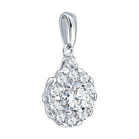 Подвеска Diamant - Серебро 925, Фианит (арт. 94-130-02402-1)