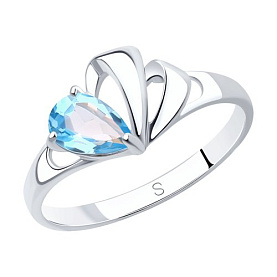 Кольцо SOKOLOV - Серебро 925, Топаз (арт. 92011581)