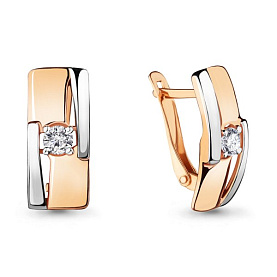 Серьги Аквамарин - Золото 375, Фианит (арт. 46616.8)