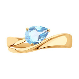 Кольцо SOKOLOV - Золото 375, Топаз (арт. 37716151)