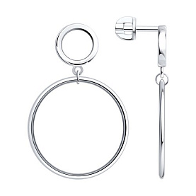 Серьги Diamant - Серебро 925 (арт. 94-122-00510-1)