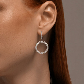 Серьги SOKOLOV - Серебро 925, Фианит (арт. 94026698)