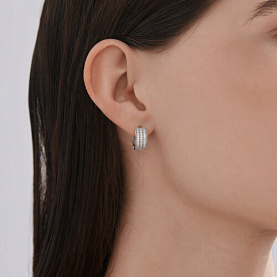 Серьги SOKOLOV - Серебро 925, Фианит (арт. 94027070)