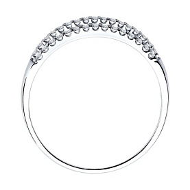 Кольцо SOKOLOV - Серебро 925, Фианит (арт. 94011535)